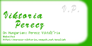 viktoria perecz business card